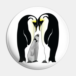 Penguin Family Pin