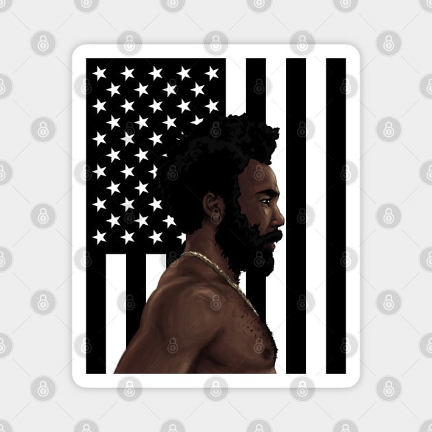 This Is America - Childish Gambino Magnet by huckblade