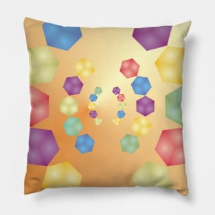 Array of Succulent Sweet Jelly Cubes Pillow