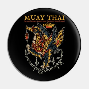 Muay Thai Swan Tattoo Pin