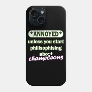 Chameleon Fan Kindergarten Boys Name Sleepy Phone Case