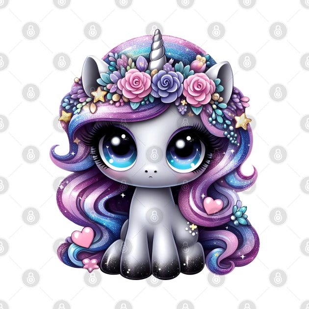 Y2K glitter pony unicorn by beangeerie