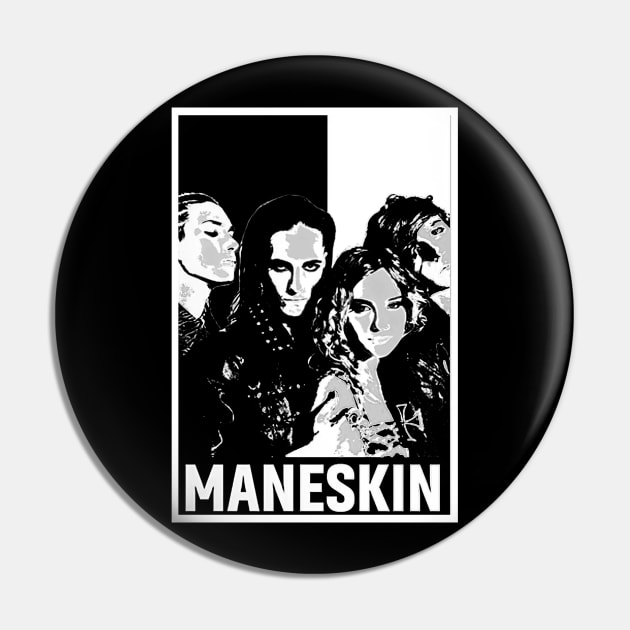 Maneskin Pin by Bailey Illustration