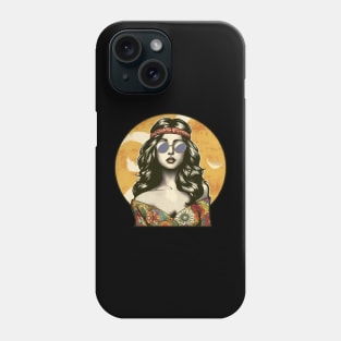 hippie girl 60s Phone Case