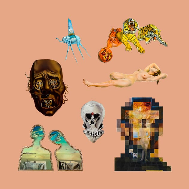 Salvador Dalí Sticker Pack by GrampaTony