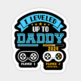 I Leveled Up To  2024  Soon To Be Dad 2024 Magnet