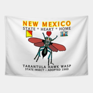 New Mexico - Hawk Wasp - State, Heart, Home - State Symbols Tapestry