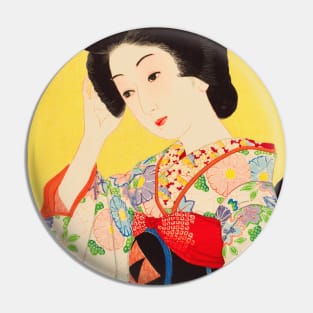 Japanese beauty in spring - Japanese Vintage Art Pin