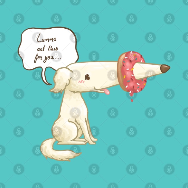 Doughnut Through a Borzoi Dog Nose by Khotekmei