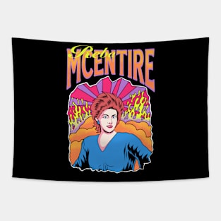 Reba McEntire -  Vintage 80s Style Cartoon Design Tapestry