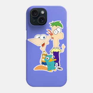 P, F and Perry the Platypus Phone Case