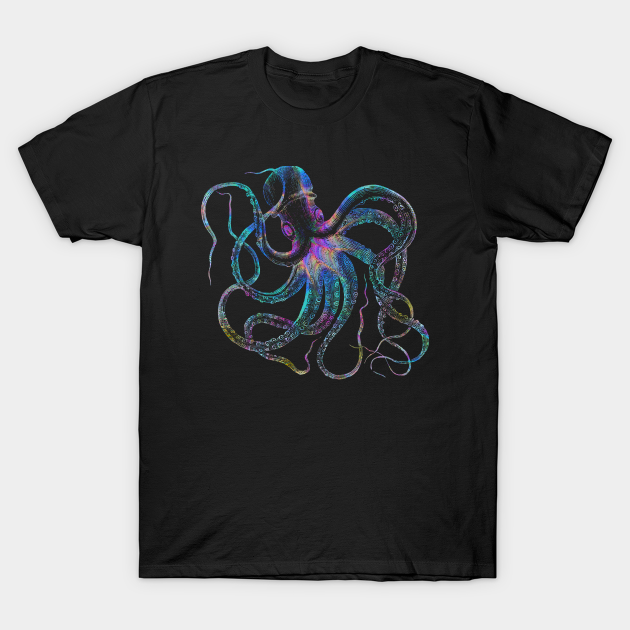 Psychedelic Octopus Trippy Kraken Ocean Sea Monster - Octopus - T-Shirt