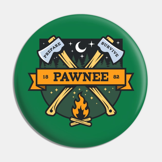 Pawnee Rangers Parks and Rec Pin by stayfrostybro