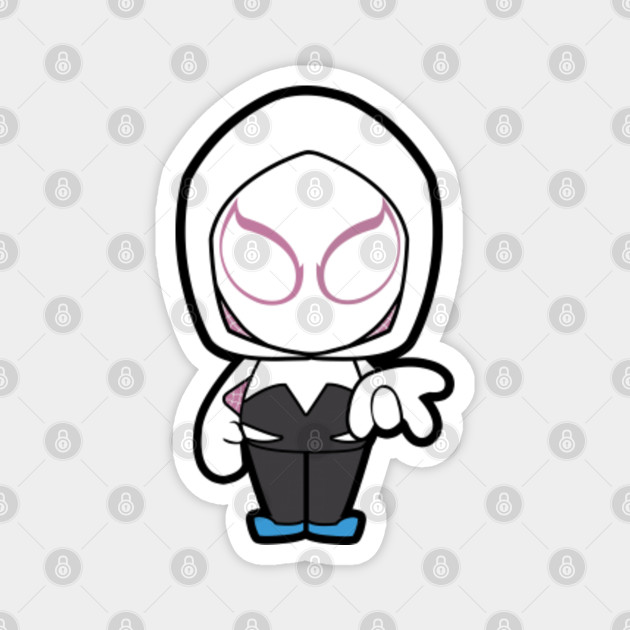 Spider Woman Gwen Stacy Chibi - Spiderwoman - Magnet | TeePublic Spider Woman Gwen Stacy Chibi - Spiderwoman - Magnet | TeePublic