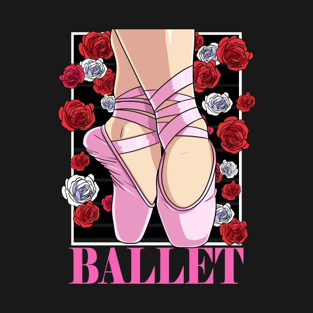 Ballet Dancer Ballerina Pointe Shoes Dance by Noseking