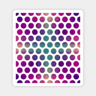 Colorful Polka Dots Magnet