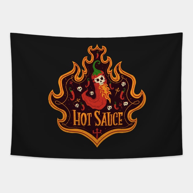 Hot Sauce Tapestry by Yeroma