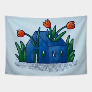 Tulip House Tapestry