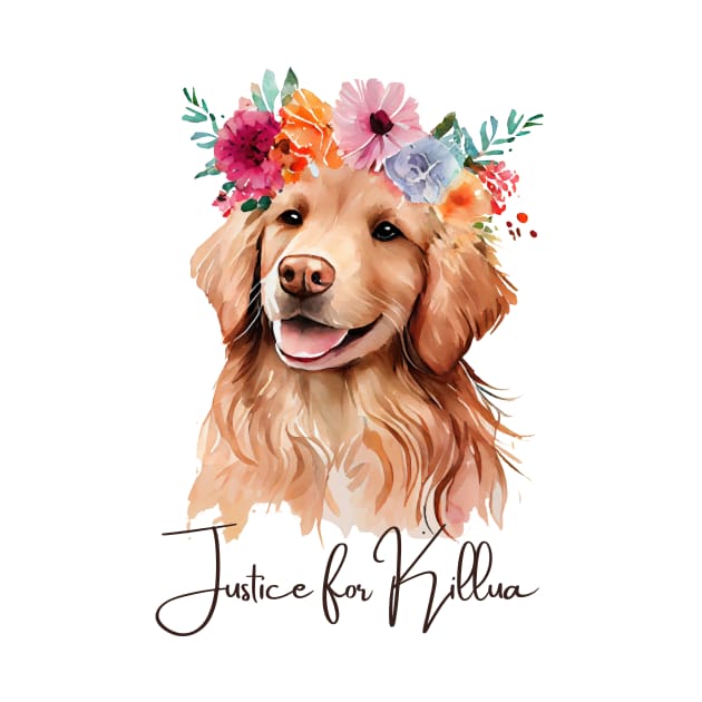 Justice for Killua Shirt, #JusticeForKillua Tshirt, Animal Welfare Shirt, Justice for Killua dog shirt, Golden Retriever shirt by Yula Creative