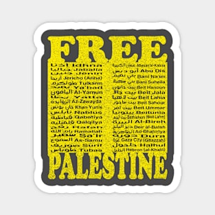 Free Palestine,Palestine cities, Palestine solidarity,Support Palestinian artisans,End occupation Magnet