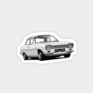 Ford Escort Mk 1 in diamond white Magnet