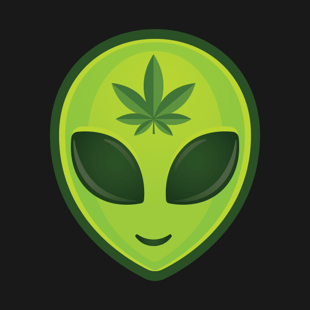 Alien High Mind Tee-shirt by Weed The People