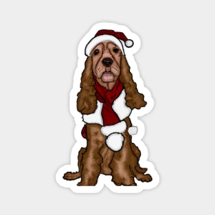 Cute English Cocker Spaniel Drawing Magnet