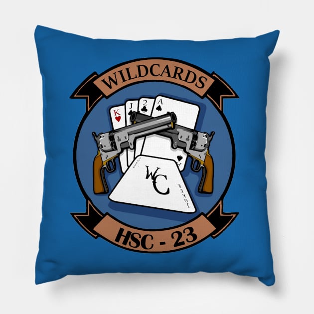 Helicopter Sea Combat Squadron 23 (HSC-23) Pillow by Airdale Navy