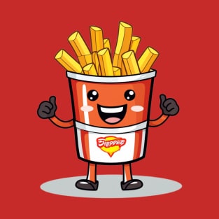 kawaii french fries T-Shirt cute ,potatofood T-Shirt