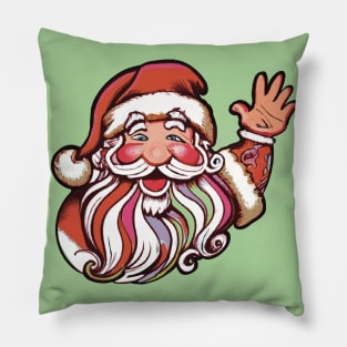 Santa waving Pillow