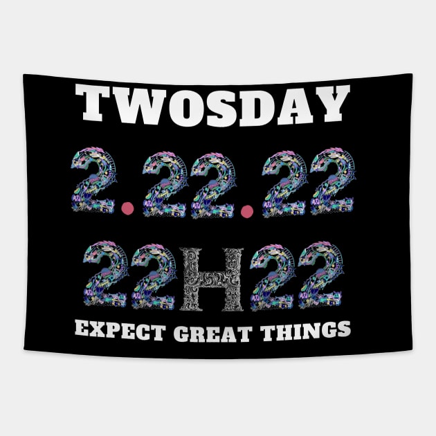 twosday tuesday february 22nd 2022 Tapestry by Holly ship