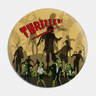 Zombie Thriller Pin