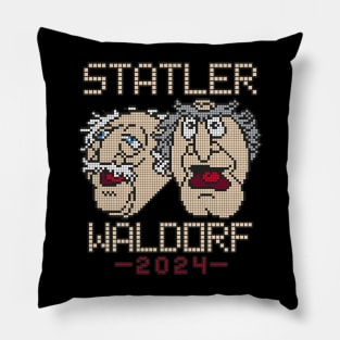 POXELART - Statler and Waldorf for president 2024 Pillow