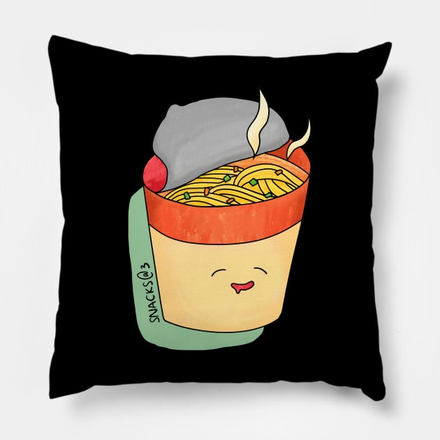 Mouth-watering cup noodle Pillow by Snacks At 3