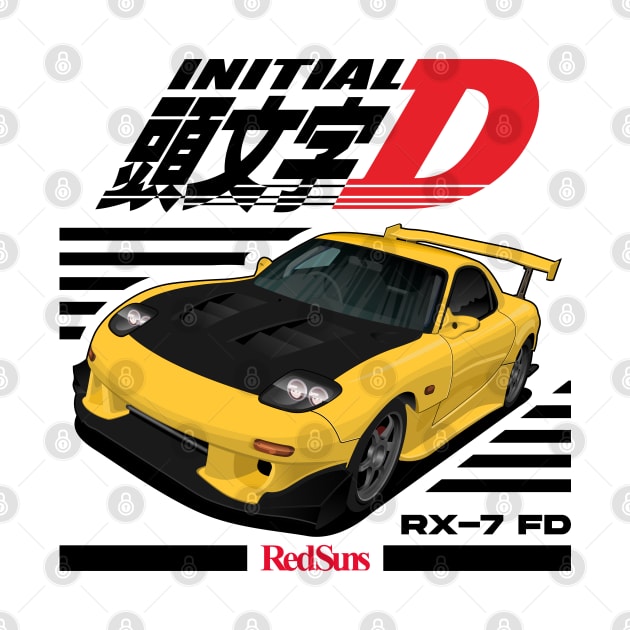 RX7 FD3S Initial D by squealtires