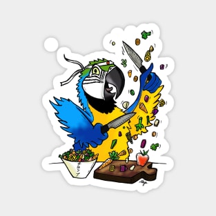 Chop Macaw Magnet