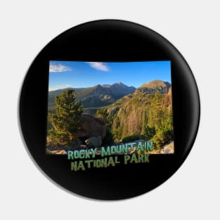 Colorado State Outline (Rocky Mountain National Park) Pin