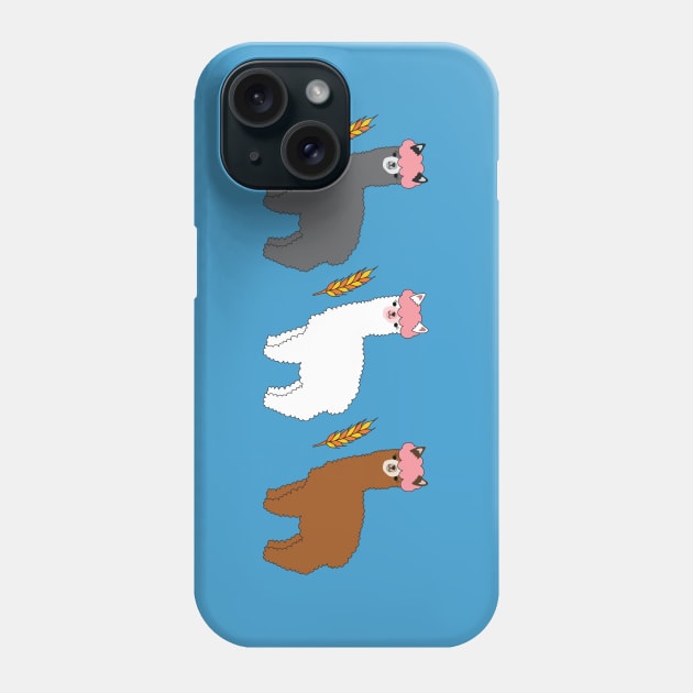 Pink Hair Alpacas I Phone Case by littleoddforest