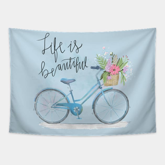 Life is Beautiful Tapestry by LittleBunnySunshine