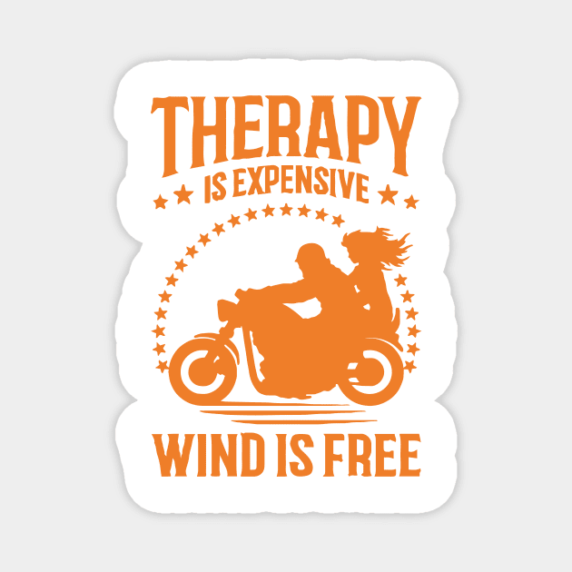 Therapy Biker Magnet by MarkoShirt