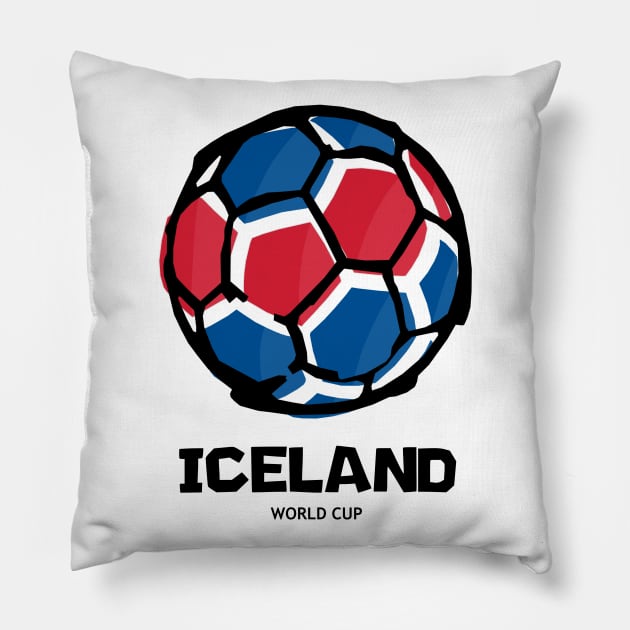 Iceland Football Country Flag Pillow by KewaleeTee