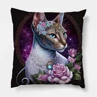 Glorious Abyssinian Cat Pillow