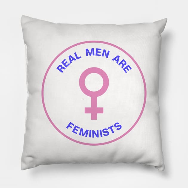 Real Men Are Feminists Pillow by Football from the Left