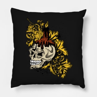 Skull-Hawk Pillow