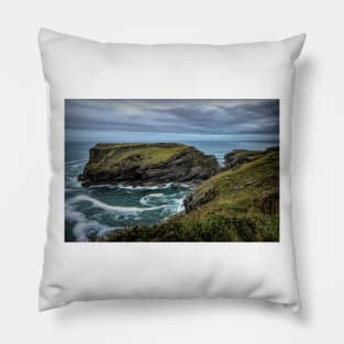 Tintagel Island Cornwall Pillow