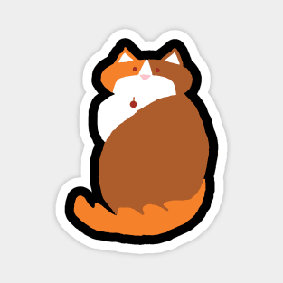 Kevin the Ginger Cat Abstract Drawing Magnet