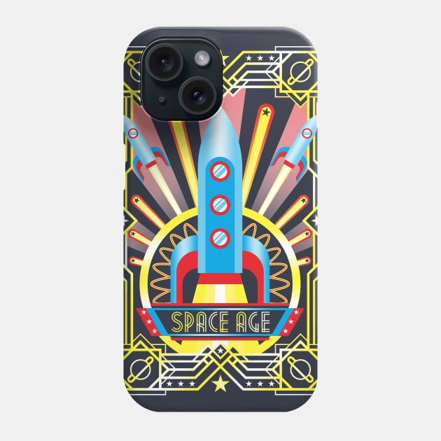 Space Age Phone Case by VicNeko