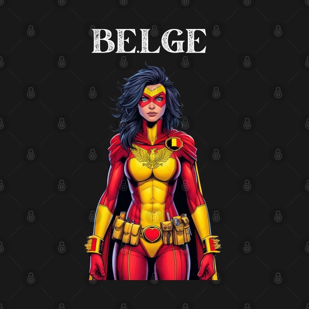 Belgian Superhero: 80's Female Cosmic Comic Book Hero by Woodpile