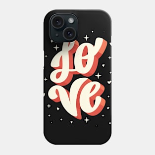 Love - velentines day big text Phone Case