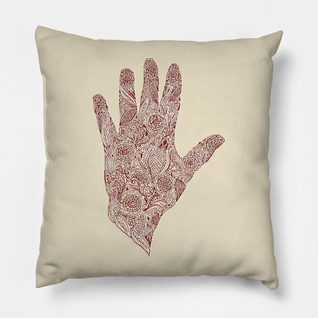 HennaHandHenna Pillow by venitakidwai1